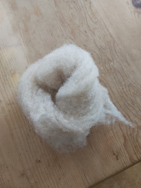 Shetland wool slivers image 2